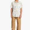 Boys Quiksilver Shirts | Boy'S 8-16 Palm Spritz Short Sleeve Woven Shirt