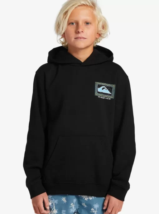 Boys Quiksilver Jackets | Boy'S 8-16 Perfect Peaking Stingrayhoody Pullover Sweatshirt