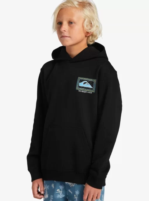 Boys Quiksilver Jackets | Boy'S 8-16 Perfect Peaking Stingrayhoody Pullover Sweatshirt