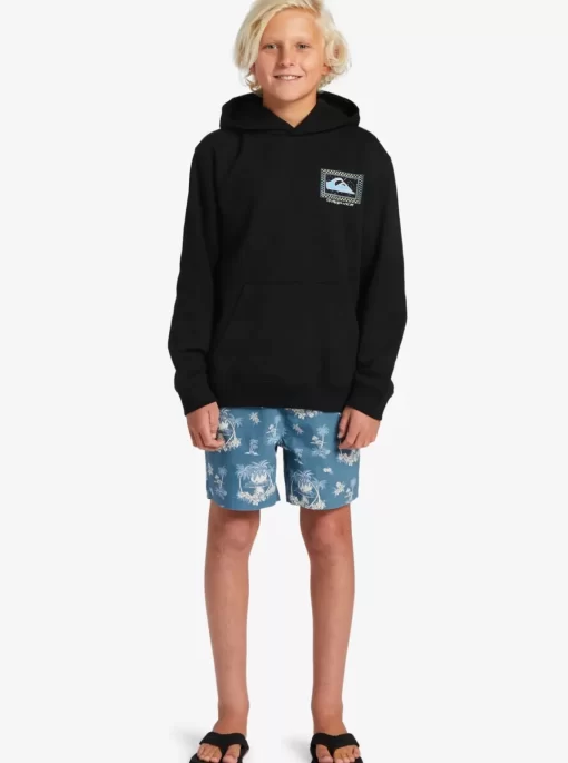 Boys Quiksilver Jackets | Boy'S 8-16 Perfect Peaking Stingrayhoody Pullover Sweatshirt