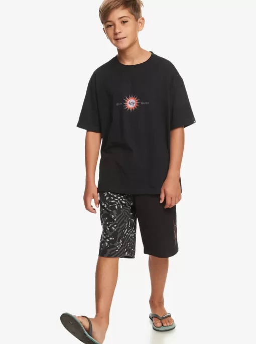 Boys Quiksilver Shorts | Boy'S 8-16 Radical Times Elastic Waist Shorts