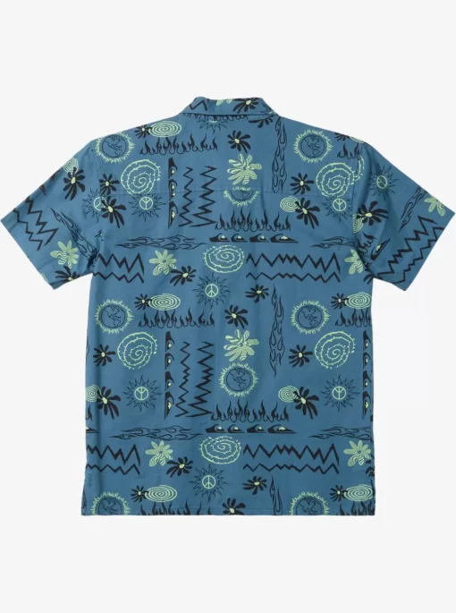 Boys Quiksilver Shirts | Boy'S 8-16 Radical Times Short Sleeve Woven Shirt