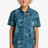 Boys Quiksilver Shirts | Boy'S 8-16 Radical Times Short Sleeve Woven Shirt