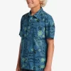 Boys Quiksilver Shirts | Boy'S 8-16 Radical Times Short Sleeve Woven Shirt