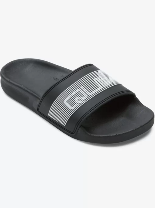 Boys Quiksilver Sandals | Boy'S 8-16 Rivi Wordmark Slide Sandals