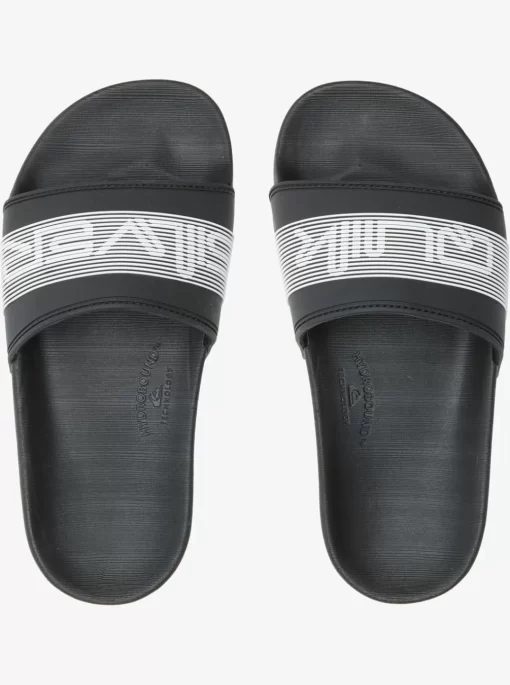 Boys Quiksilver Sandals | Boy'S 8-16 Rivi Wordmark Slide Sandals