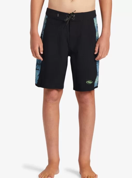 Boys Quiksilver Shorts | Boy'S 8-16 Surfsilk Radical Arch 16" Boardshorts