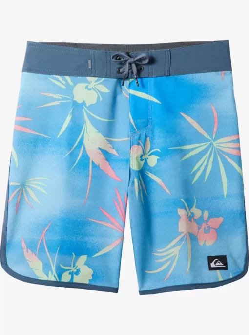 Boys Quiksilver Shorts | Boy'S 8-16 Surfsilk Scallop 17" Boardshorts