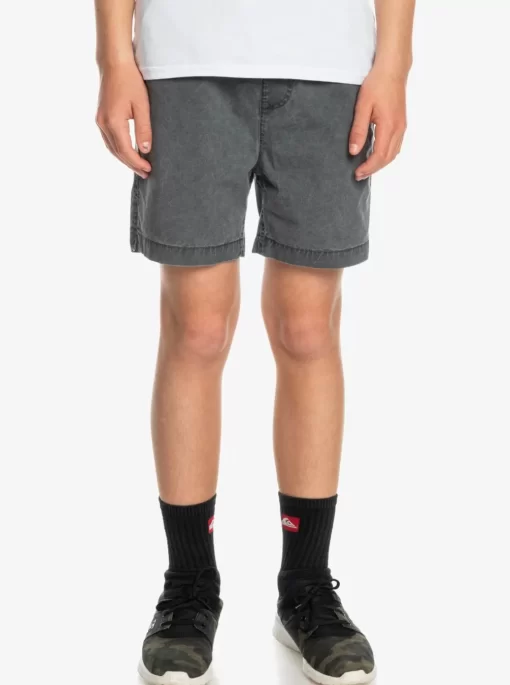 Boys Quiksilver Shorts | Boy'S 8-16 Taxer 15" Elastic Waist Shorts