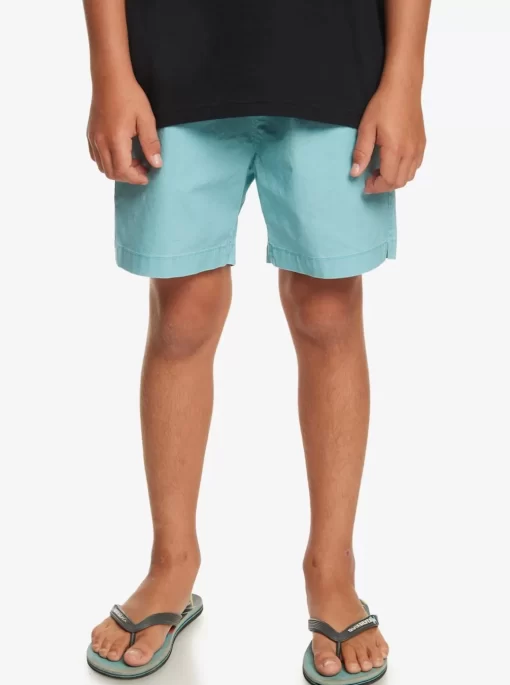 Boys Quiksilver Shorts | Boy'S 8-16 Taxer 15" Elastic Waist Shorts