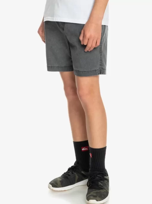 Boys Quiksilver Shorts | Boy'S 8-16 Taxer 15" Elastic Waist Shorts