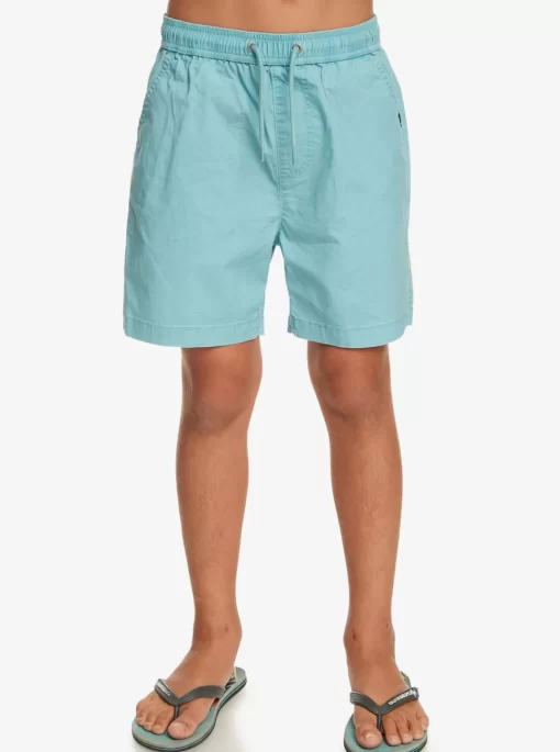 Boys Quiksilver Shorts | Boy'S 8-16 Taxer 15" Elastic Waist Shorts