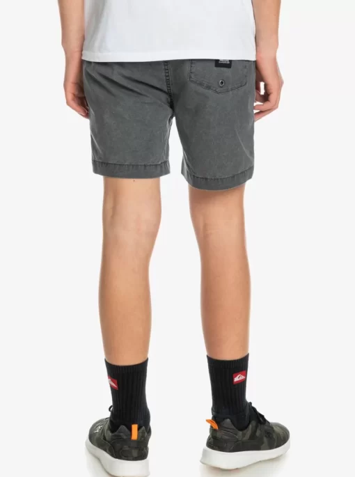 Boys Quiksilver Shorts | Boy'S 8-16 Taxer 15" Elastic Waist Shorts