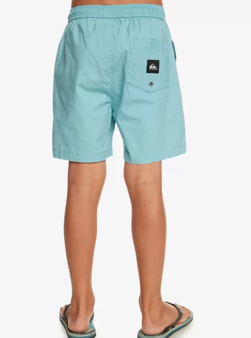 Boys Quiksilver Shorts | Boy'S 8-16 Taxer 15" Elastic Waist Shorts