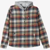 Mens Quiksilver Shirts & Polos | Briggs Hooded Flannel Long Sleeve Top