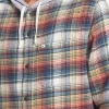 Mens Quiksilver Shirts & Polos | Briggs Hooded Flannel Long Sleeve Top