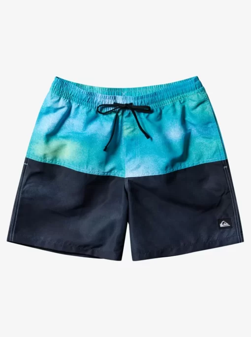 Mens Quiksilver Elastic Waist | Butt Logo 17" Volleys