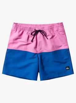 Mens Quiksilver Elastic Waist | Butt Logo 17" Volleys