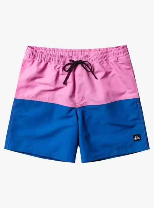 Mens Quiksilver Elastic Waist | Butt Logo 17" Volleys