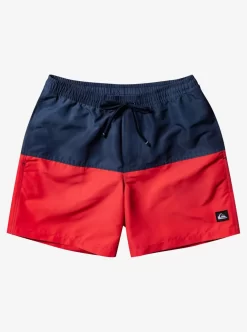 Mens Quiksilver Elastic Waist | Butt Logo 17" Volleys