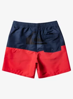 Mens Quiksilver Elastic Waist | Butt Logo 17" Volleys