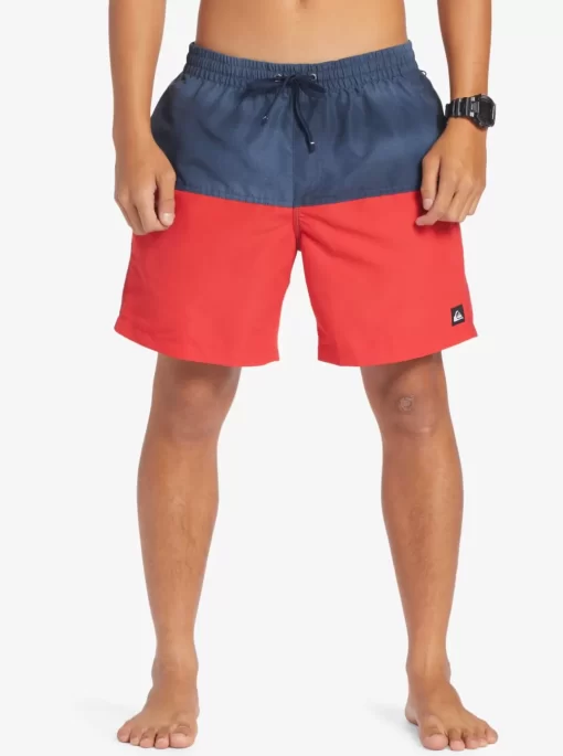 Mens Quiksilver Elastic Waist | Butt Logo 17" Volleys