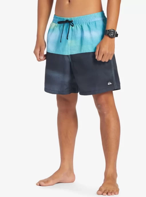 Mens Quiksilver Elastic Waist | Butt Logo 17" Volleys