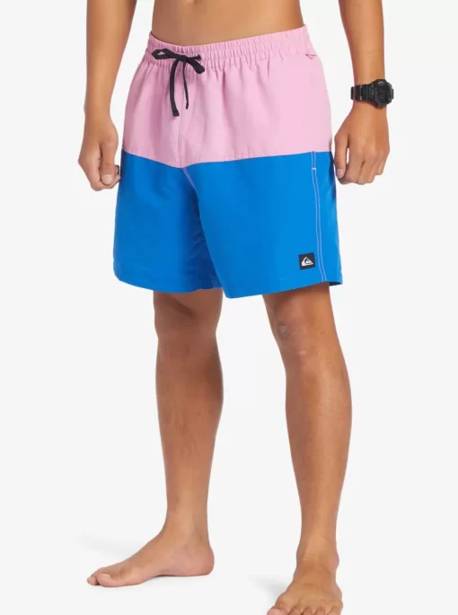 Mens Quiksilver Elastic Waist | Butt Logo 17" Volleys