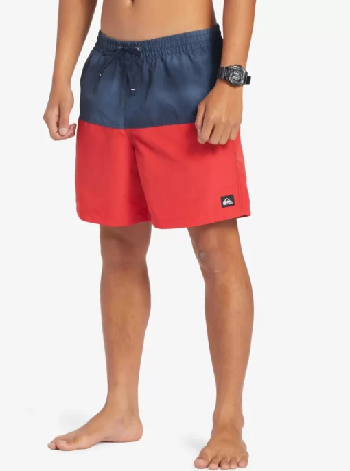 Mens Quiksilver Elastic Waist | Butt Logo 17" Volleys