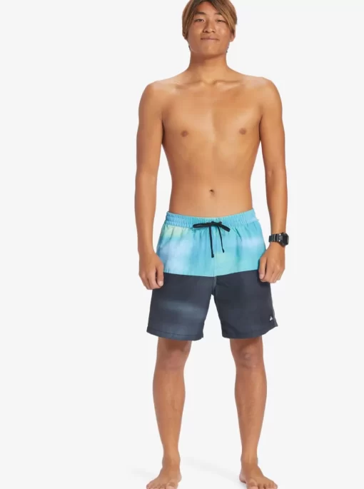 Mens Quiksilver Elastic Waist | Butt Logo 17" Volleys