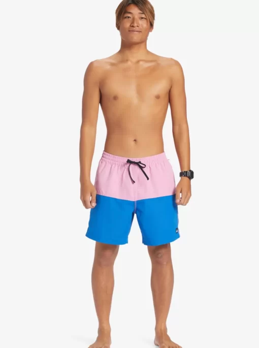 Mens Quiksilver Elastic Waist | Butt Logo 17" Volleys