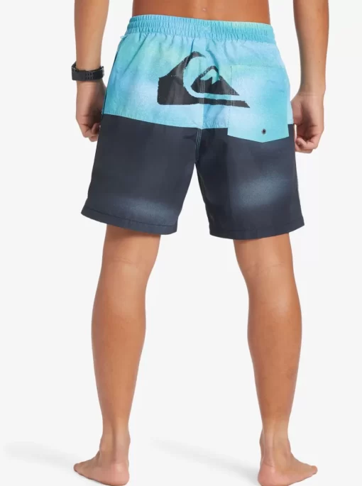 Mens Quiksilver Elastic Waist | Butt Logo 17" Volleys