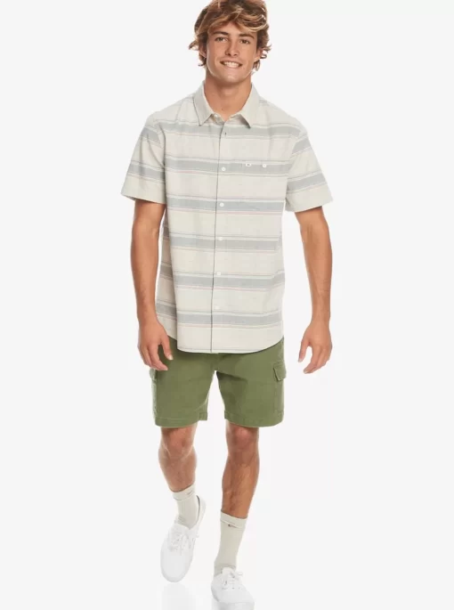 Mens Quiksilver Shirts & Polos | Cali Sunrise Short Sleeve Shirt