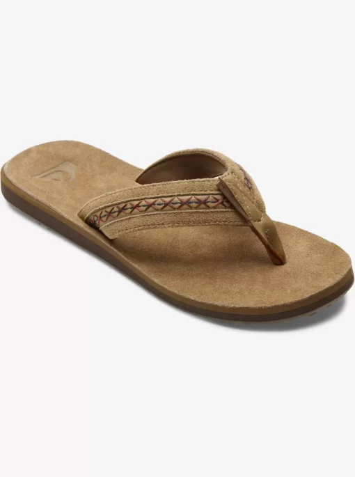 Mens Quiksilver Sandals | Carver Leather Ii Basic Sandal Strap