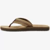 Mens Quiksilver Sandals | Carver Leather Ii Basic Sandal Strap