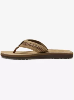 Mens Quiksilver Sandals | Carver Leather Ii Basic Sandal Strap