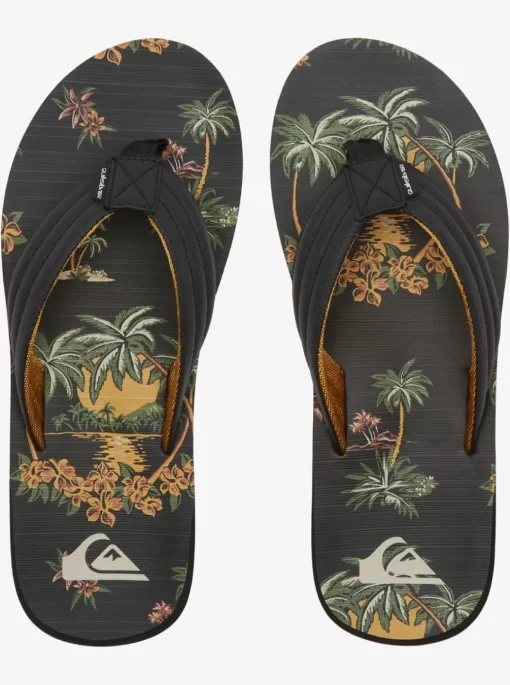 Mens Quiksilver Sandals | Carver Print Sandals