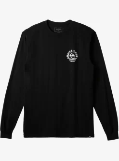 Mens Quiksilver Tees | Circled Script Long Sleeve T-Shirt