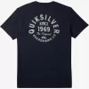 Mens Quiksilver Tees | Circled Script T-Shirt