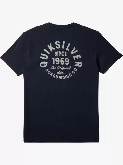 Mens Quiksilver Tees | Circled Script T-Shirt