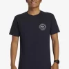 Mens Quiksilver Tees | Circled Script T-Shirt