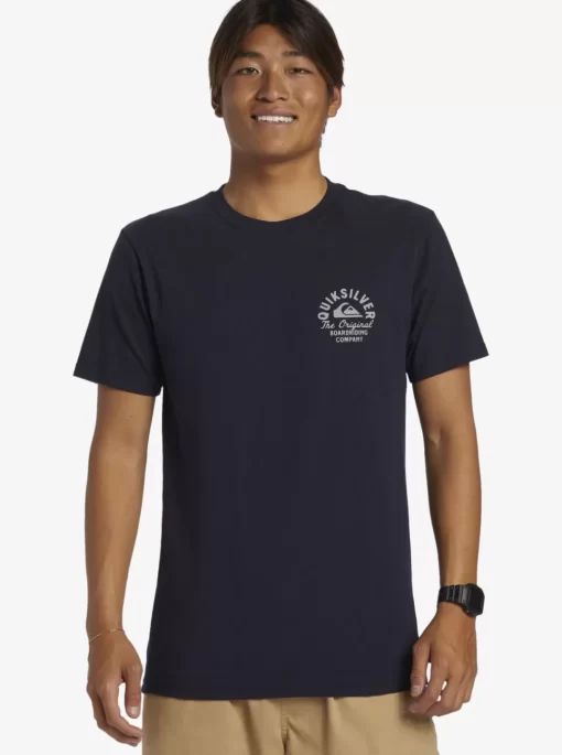 Mens Quiksilver Tees | Circled Script T-Shirt