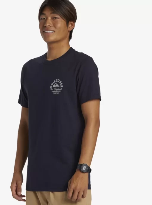 Mens Quiksilver Tees | Circled Script T-Shirt