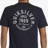 Mens Quiksilver Tees | Circled Script T-Shirt