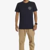 Mens Quiksilver Tees | Circled Script T-Shirt