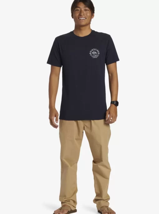 Mens Quiksilver Tees | Circled Script T-Shirt