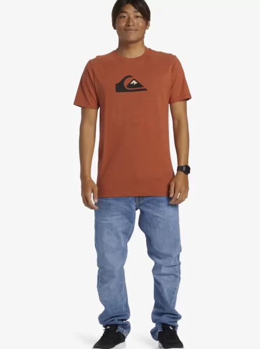Mens Quiksilver Tees | Comp Logo T-Shirt
