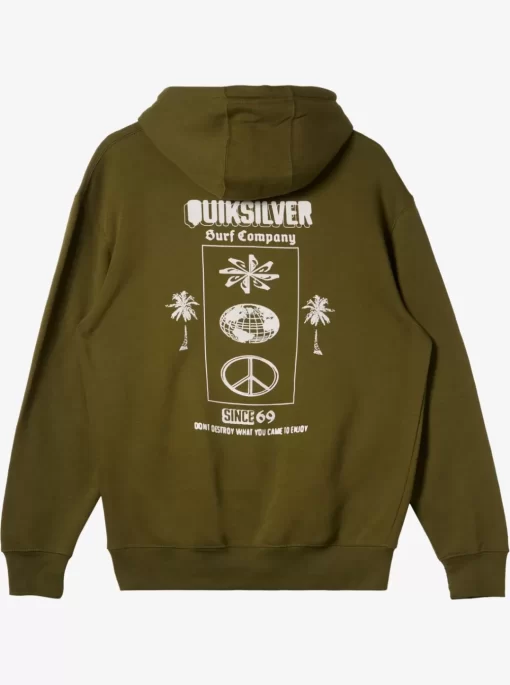 Mens Quiksilver Sweatshirts & Hoodies | E Rockin Hoodie Pullover Sweatshirt