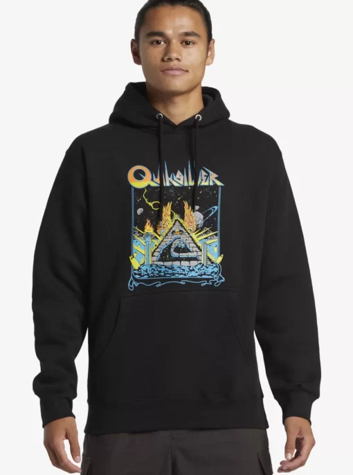 Mens Quiksilver Sweatshirts & Hoodies | E Rockin Hoodie Pullover Sweatshirt