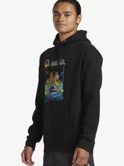 Mens Quiksilver Sweatshirts & Hoodies | E Rockin Hoodie Pullover Sweatshirt